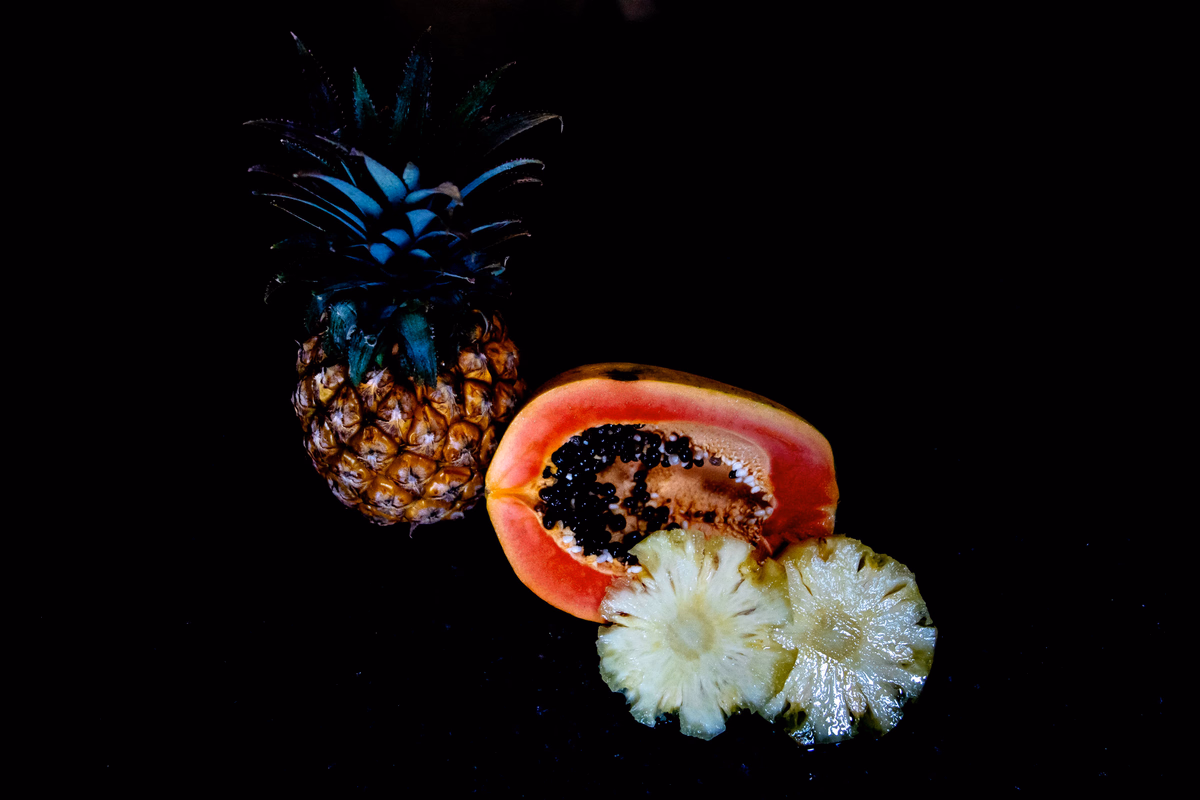Orange, Pineapple, Papaya Salad